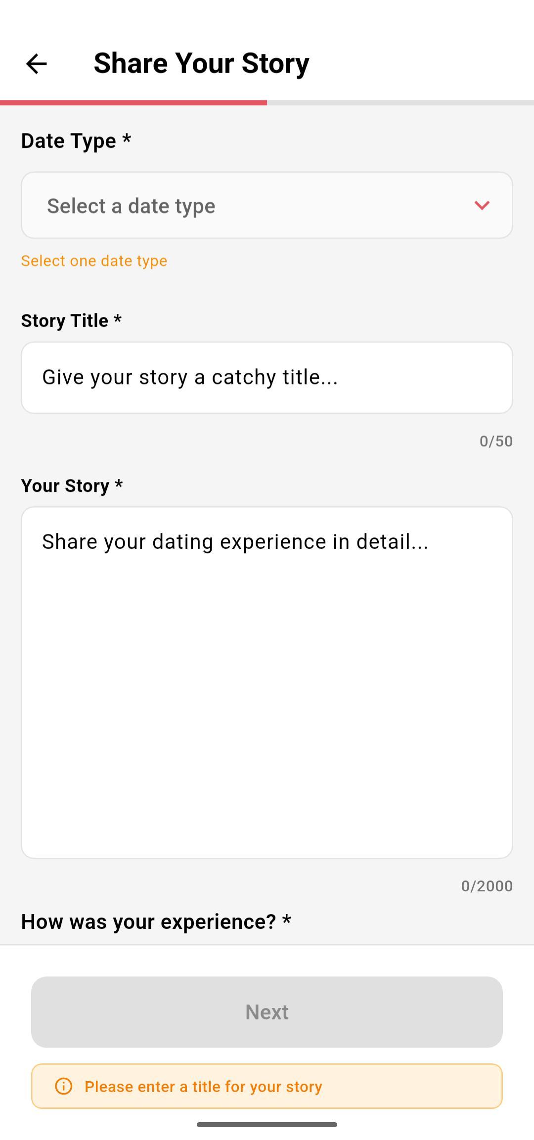 Create & Share Your Story